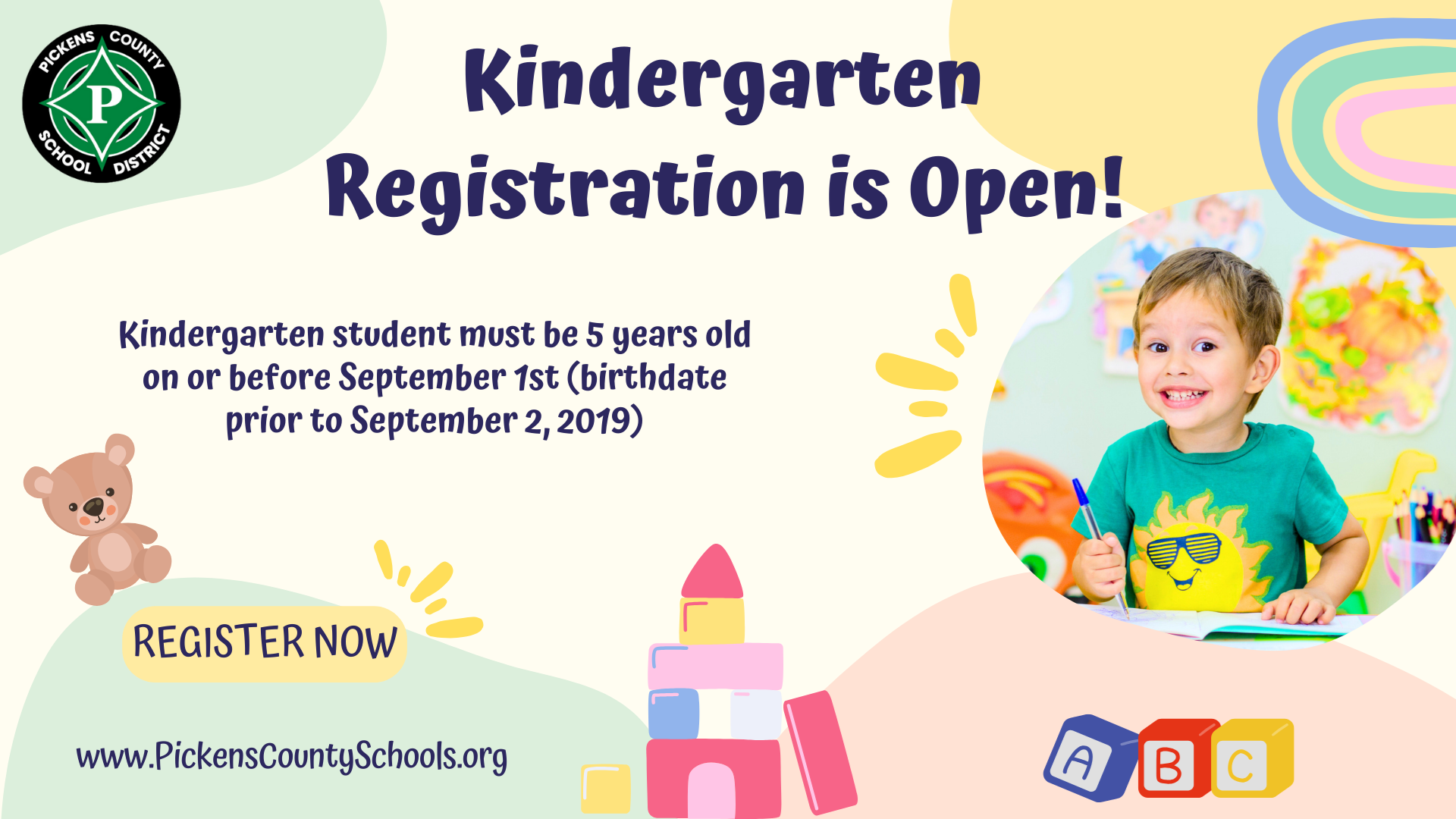 Kindergarten Registration Opens Today!